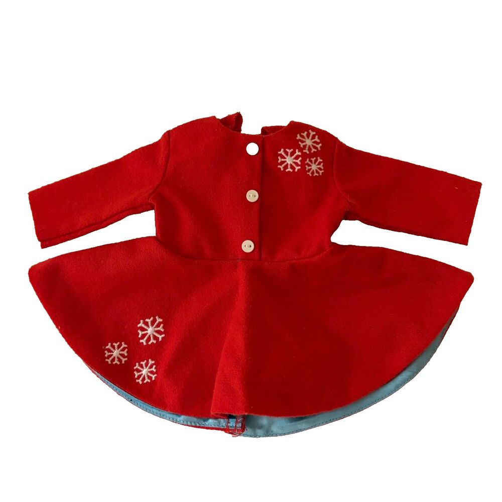 American Girl Maryellen Ice Skating Outfit Shirt Red Snowflakes